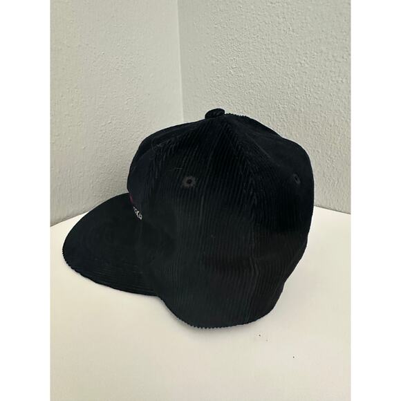 Vintage SAM JUNG HO Tournament Skis Corduroy Black Hat - Picture 3 of 13